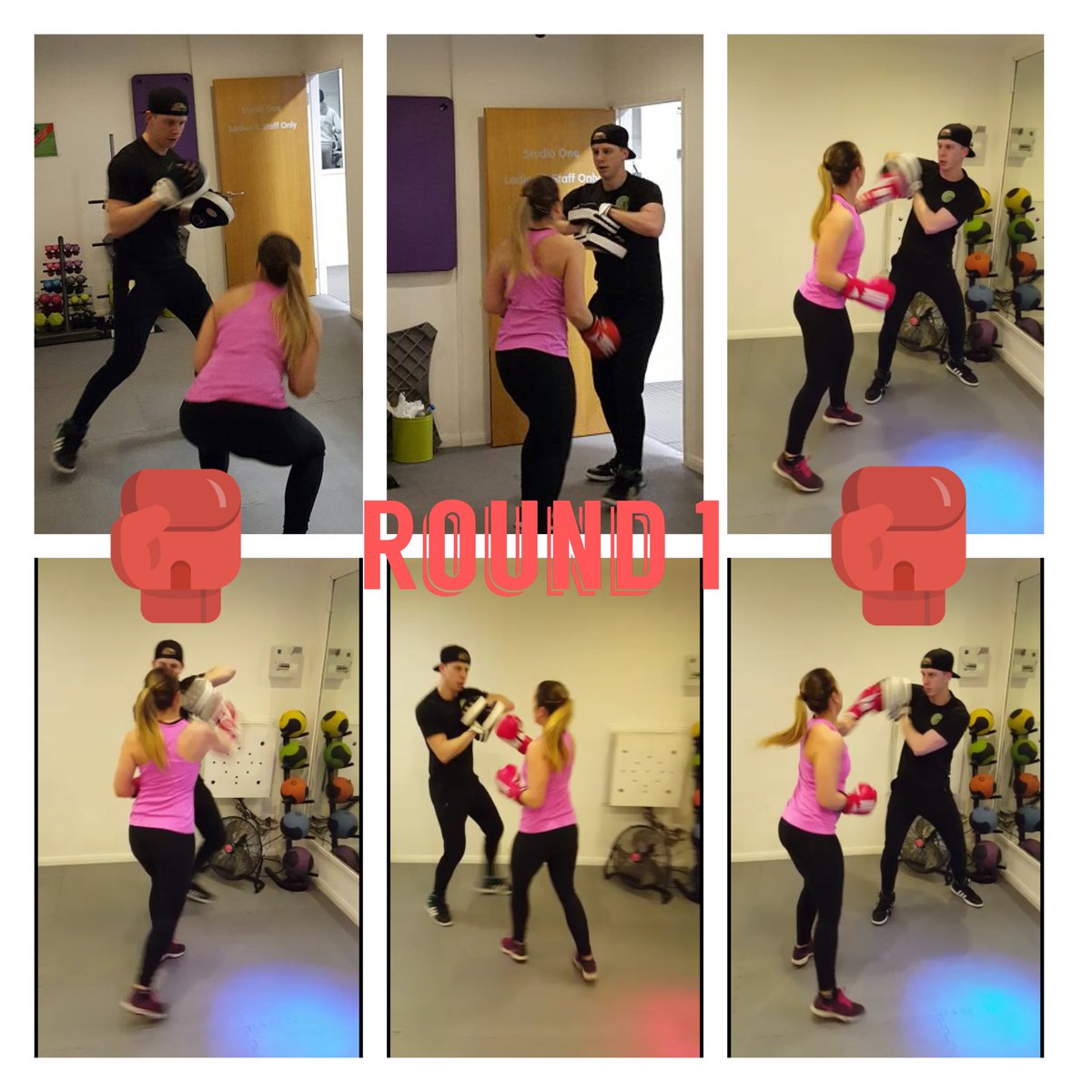 AJGymBroxbourne's tweet image. @aimeeardiles doing some padwork during her PT session! #averagejoes #gym #notsoaverage #boxing #training