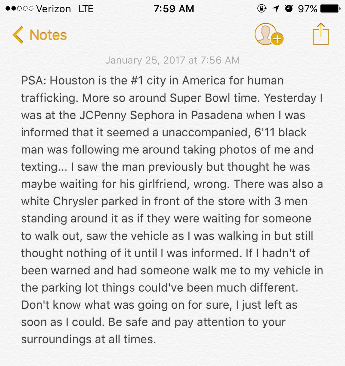 htxkaytie's tweet photo. PSA‼️ RT❗️Watch out for yourself and others https://t.co/v8lrwYMJWJ