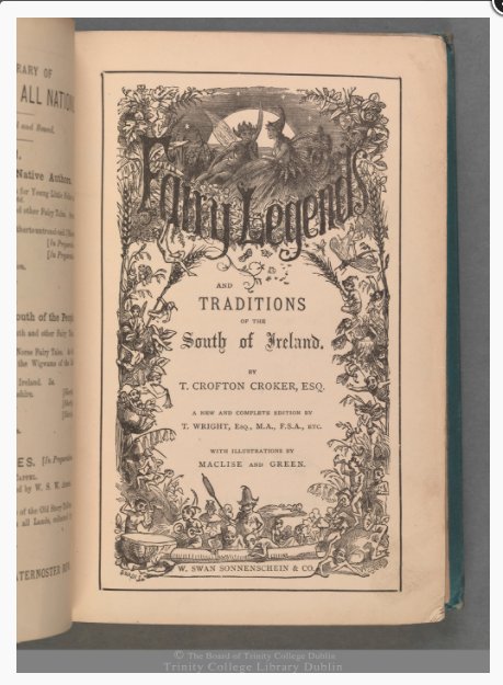 DrawnToThePage's tweet photo. 'Fairy legends and traditions of the south of Ireland' with illus. by Daniel Maclise, born #OTD 1806 #DTTPcollection https://t.co/rRK0YzokAt https://t.co/CIWXoNNYR5