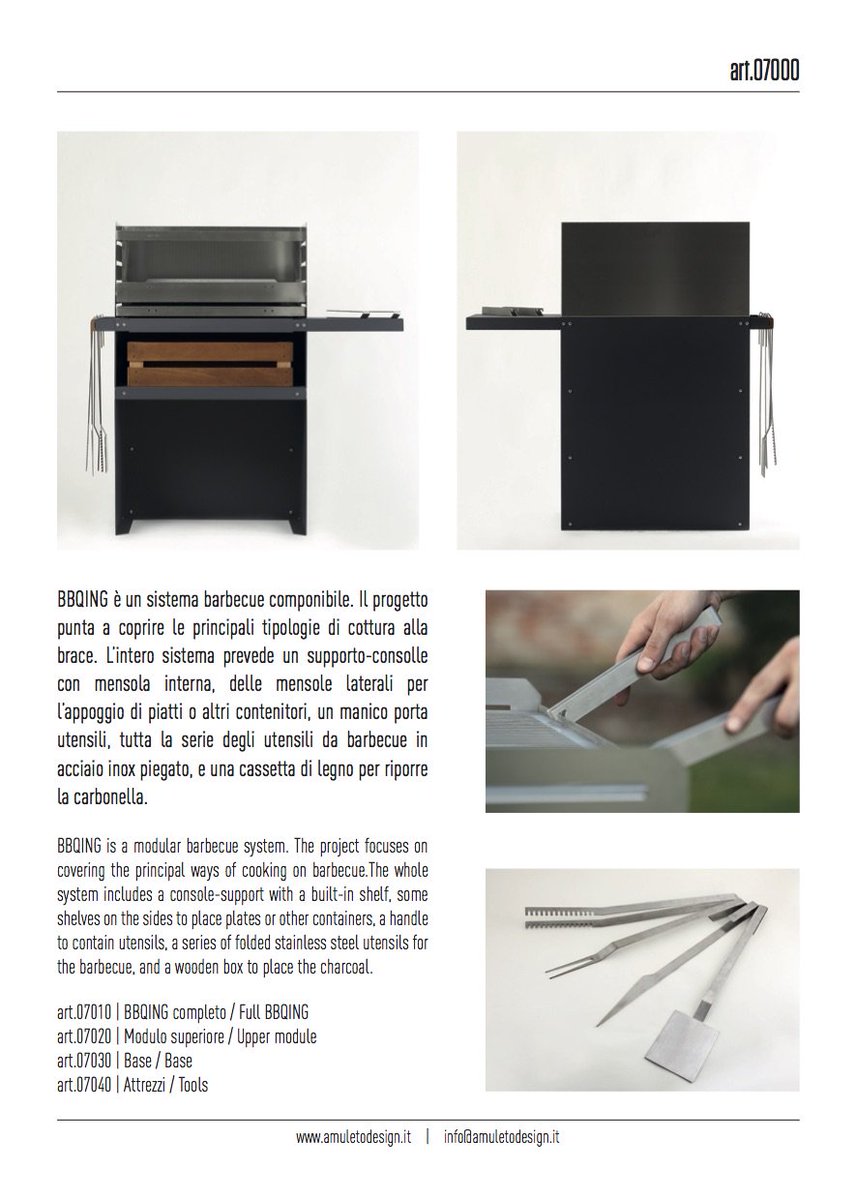 ilmioamuleto's tweet photo. Bbqing, il barbecue che arreda con eleganza gli spazi esterni!
#amuletodesign #amuletosteeldesign #steeldesign #HOMI17 #homi #fieramilano https://t.co/WlioD88Xbr