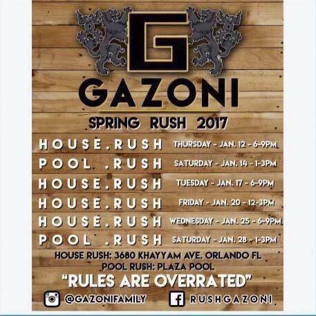 The opportunity to enhance your  college experience like no other is almost over, come to our 5th rush event today from 6-9 @ Gazoni House