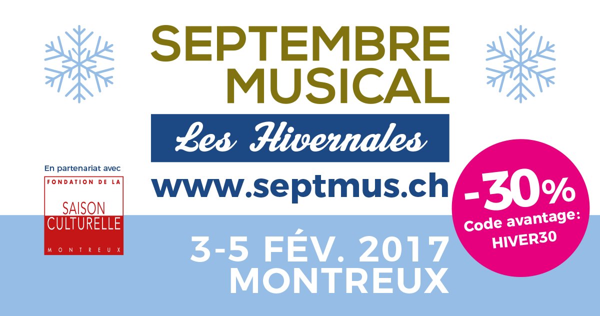 February 3-5, Montreux, <a href="/CzechPhil/">Czech Philharmonic</a> and <a href="/europeanphil/">EuropeanPhilharmonic</a>. Special offer: 30% discount on selected tickets. Book online > ow.ly/bBlt308kZ8v