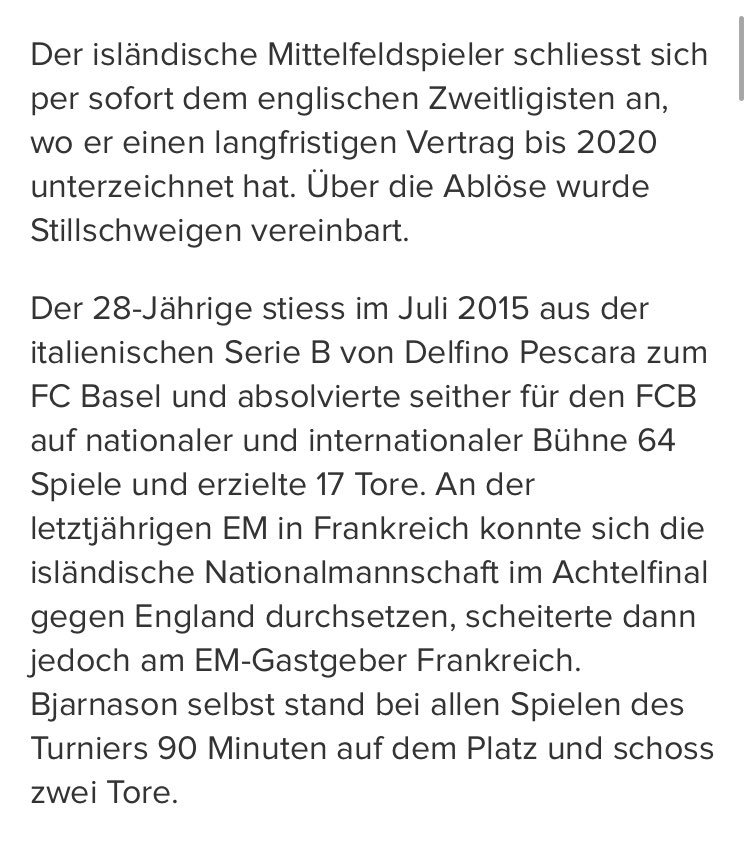 Fc_Basel1's tweet photo. #FCBaselTransfer 
Nun ist es offiziell, Bjarnason wechselt zu Aston Villa. 

#rotblaulive #FCBasel #AstonVilla https://t.co/oDJTVDdjSU