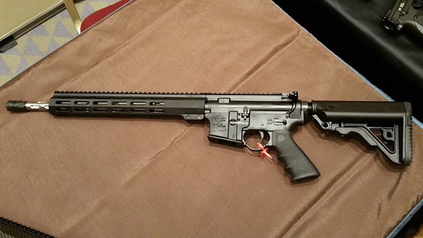 NRA_Rifleman's tweet photo. #SHOTShow2017: Rock River Arms R9 Competition #Rifle — https://t.co/TtjazJD17r — #guns #firearms #RockRiverArms #competitionrifle https://t.co/OUXH5Jt7vV