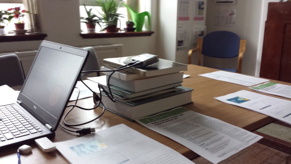CNWLlibraries's tweet photo. Using library books to help support the introduction of new IT before today’s evidence-based practice session @CNWLNHS #GordonLibrary. https://t.co/EINBmr7H3i