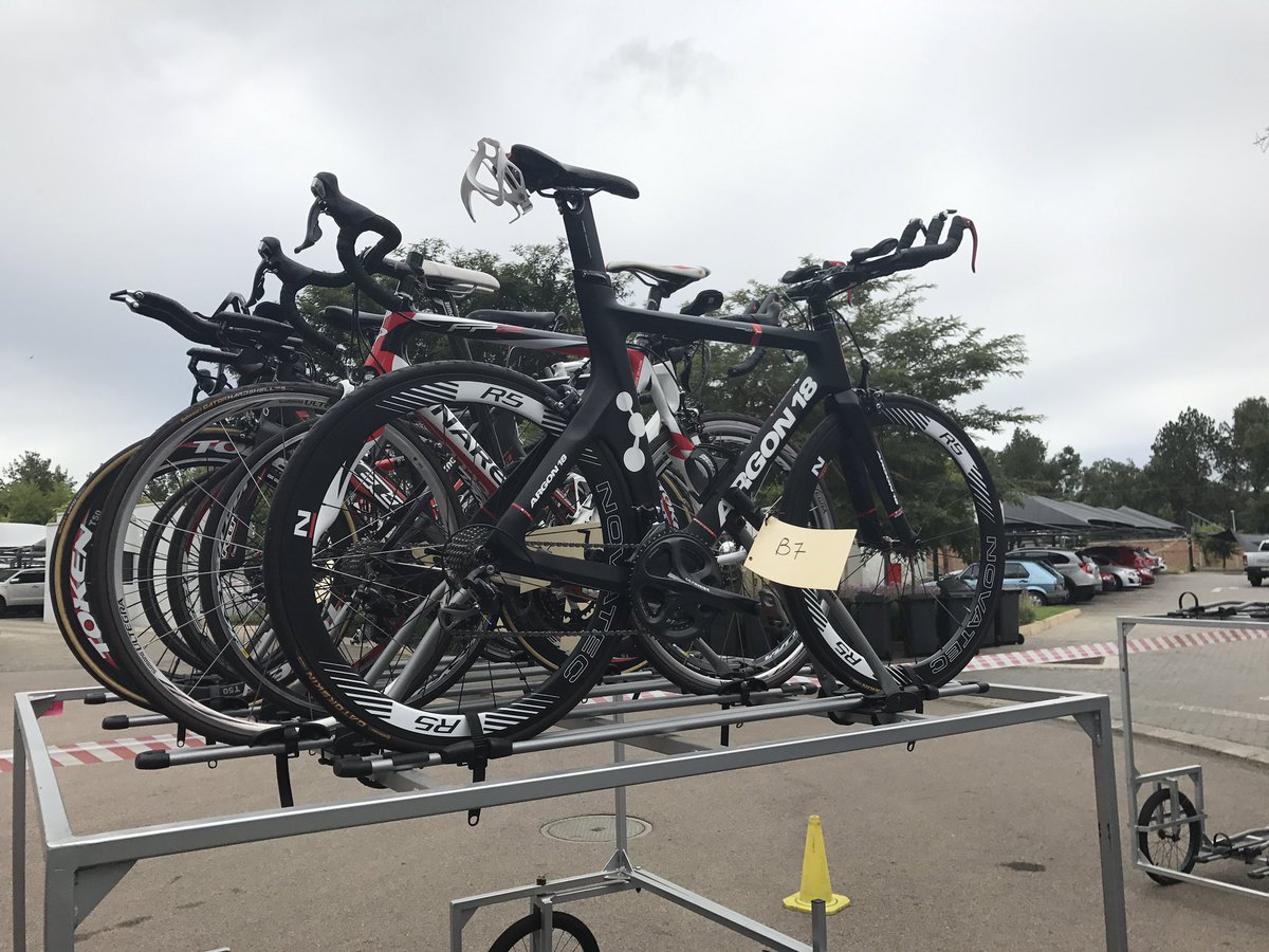 Bikes loaded and on their way to <a href="/IMSouthAfrica/">IRONMAN South Africa</a> 70.3! Getting exited for race day!