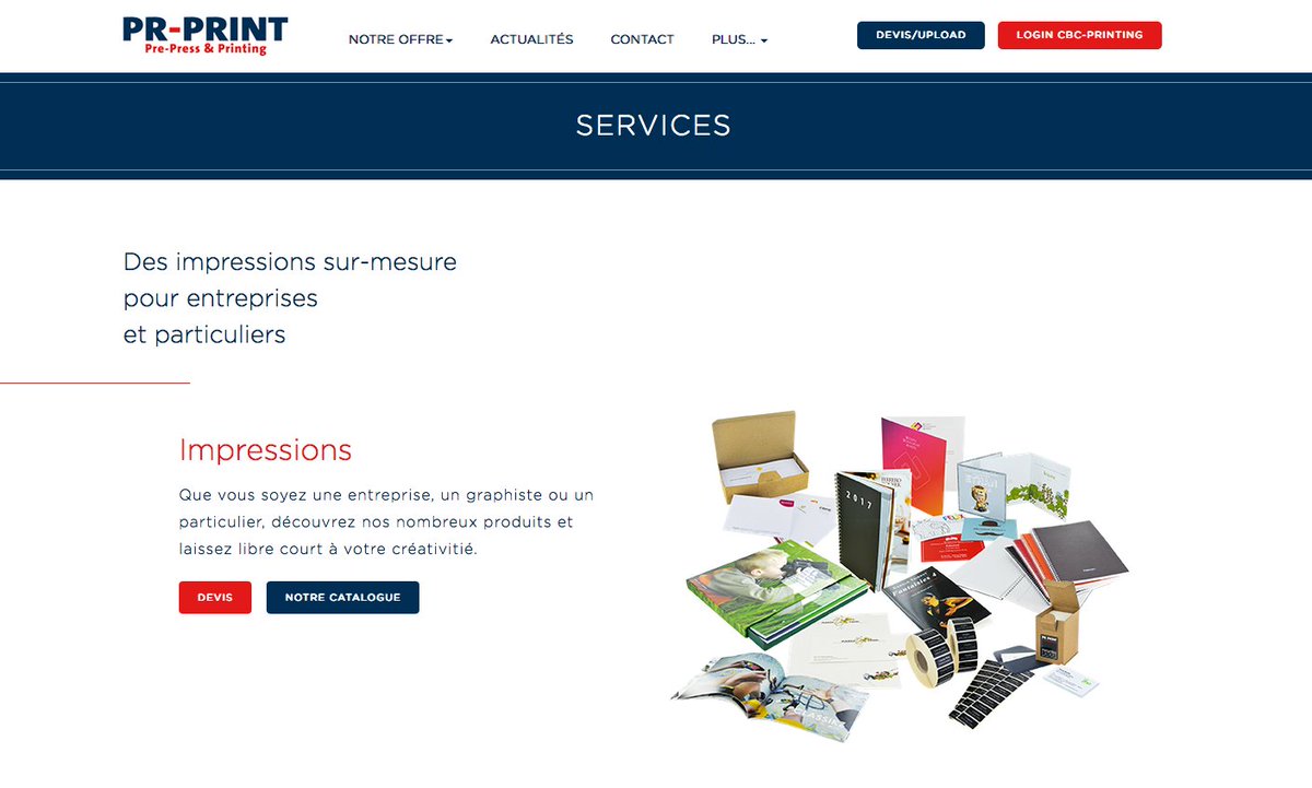 PrprintSa's tweet photo. Certaines pages de notre site web ont fait peau neuve ! https://t.co/GdQR6hJcVI  #eprinting #imprimerie https://t.co/MxmjLPM8dI