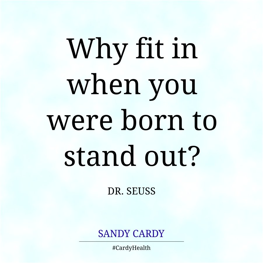 Sandyjcardy's tweet photo. Embrace the qualities that make you uniquely you and be the most exceptional version of yourself!
#QOTD #DrSuess #CardyHealth https://t.co/SMHpyp6fzw