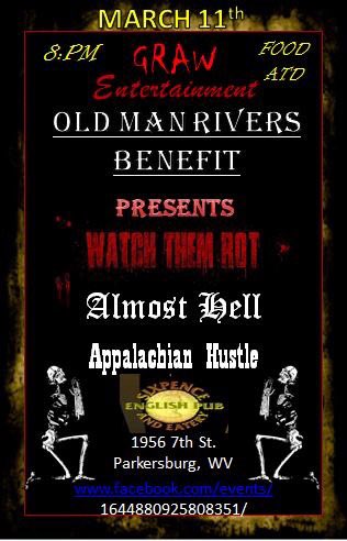 Almost_hell_'s tweet image. We're playing a benefit show in March. All proceeds will go to Old Man Rivers food bank. We hope to see you there!