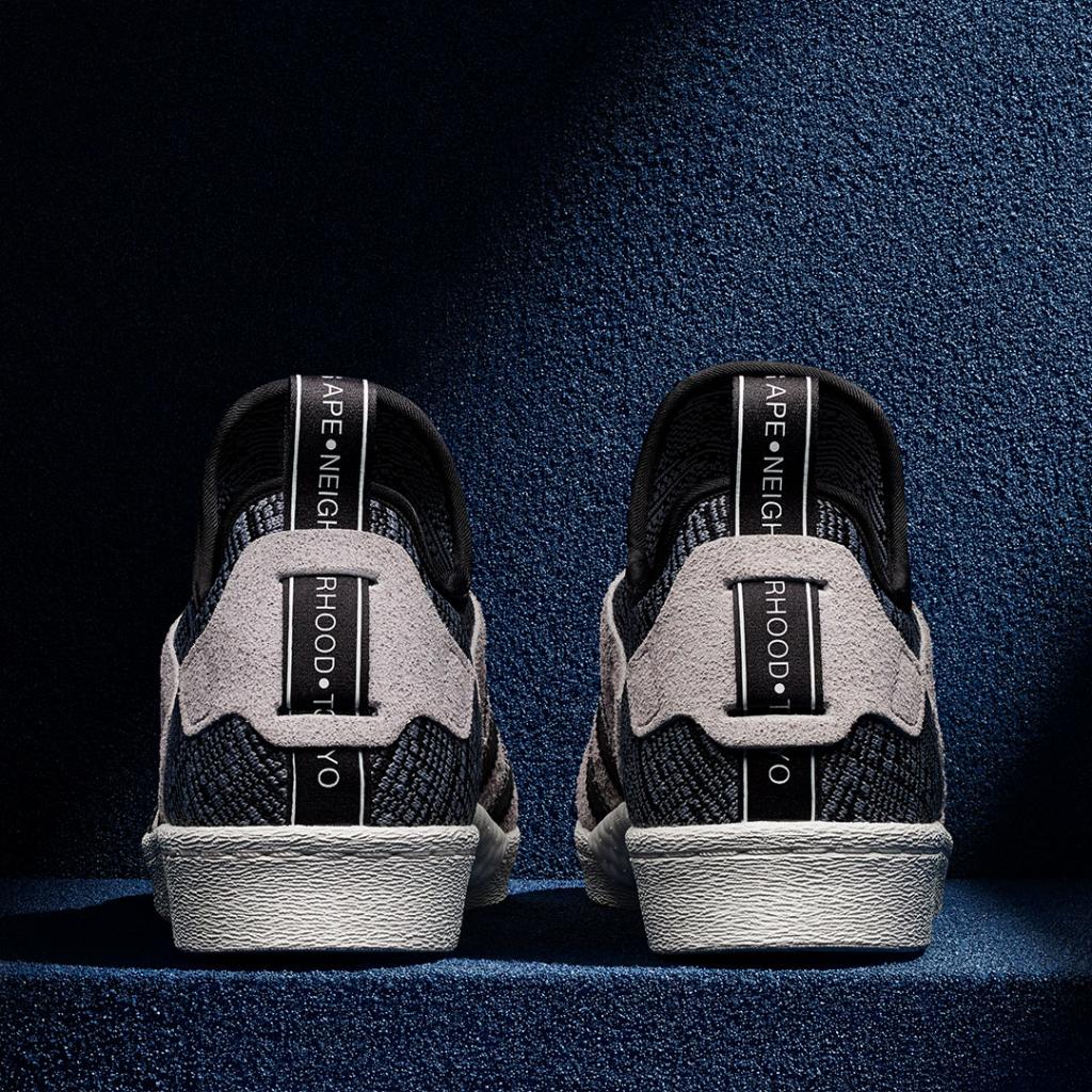 adidasoriginals's tweet photo. The ever classic shell-toe according to @ABathingApeUS and @NBHD_INFO. Now with BOOST. Releasing February 4th. https://t.co/r0684pPcuq