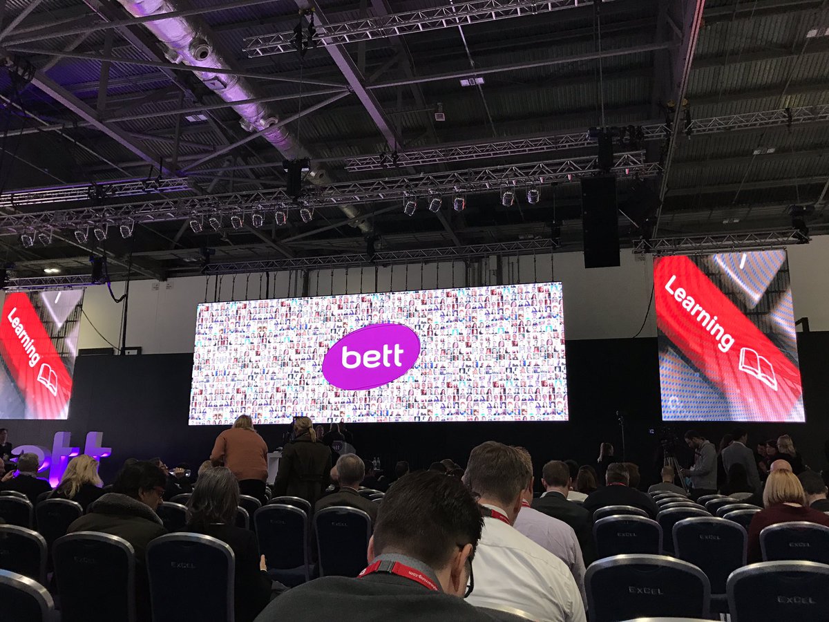 At the #Bett2017 conference getting ready for Microsoft's <a href="/AnthonySalcito/">Anthony Salcito</a>