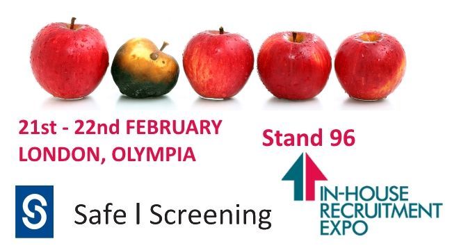 SafeComputingUK's tweet photo. Don't forget to visit us at the In-House Recruitment Expo https://t.co/zi9373GFwX #SafeScreening #Compliance #backgroundchecks #recruitment https://t.co/2glj0qF46i