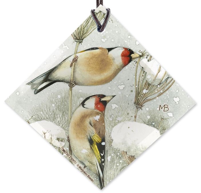 TrendSettersLtd's tweet photo. #MarjoleinBastin winterscape of European Goldfinch available now at #customphotoprints https://t.co/KrlRvdRlgJ https://t.co/AWHkJMvPwB