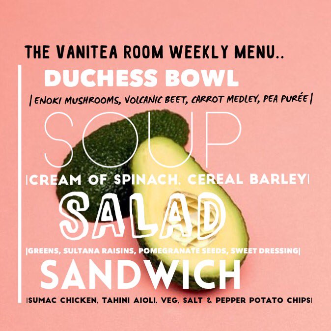 Lunch menu is up! Available from 11-4:30pm :-))