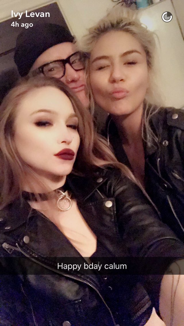 Ivy levan posted on snap chat wishing Calum a happy birthday 
