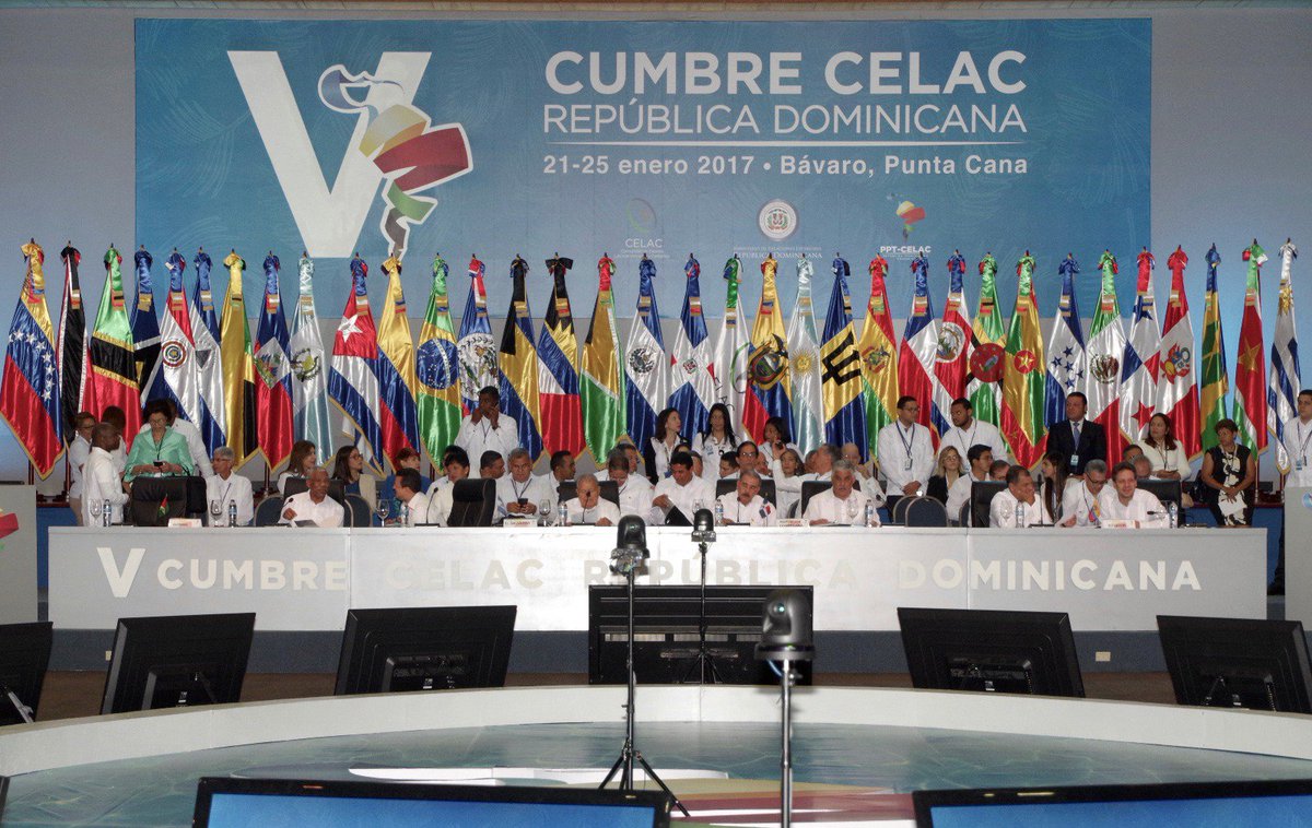 [Foto]📷 Inicio de la V Cumbre de Jefes de Estado y de Gobierno de la  #CELACRD2017.
#CELACRD