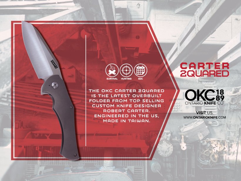OntarioKnife's tweet photo. The CARTER 2QUARED #CARTER2QUARED #eighteeneightynine #titanium #knife #blade #edc #pocketknife #survival #hunting #camping #bushcraft https://t.co/HOcRjXM5a6