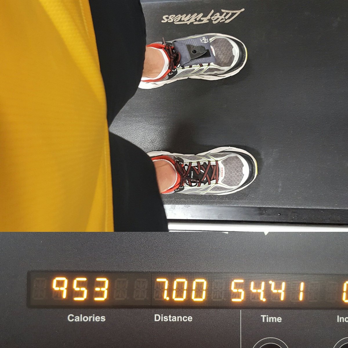 Run_Ron_Run's tweet image. Tempo Run: 1 mile warmup; 5 miles @ 7:34 pace: 1 mile "cool down" @ 7:53 pace. 7:49 pace overall! #letsmovethistrain