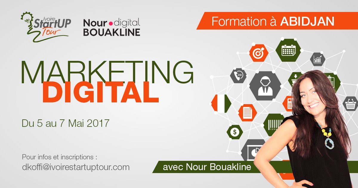 Ivoirestartup's tweet photo. Formation en Marketing Digital à Abidjan avec une Experte. Utiliser ses réseaux sociaux pour créer son emploi? Place limitée. https://t.co/CLtdryFbbc