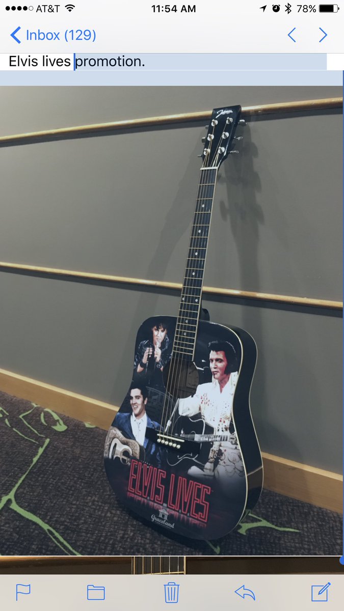 1059thebash's tweet image. Congratulations to Tristan Heyde for winning this guitar 🎸.