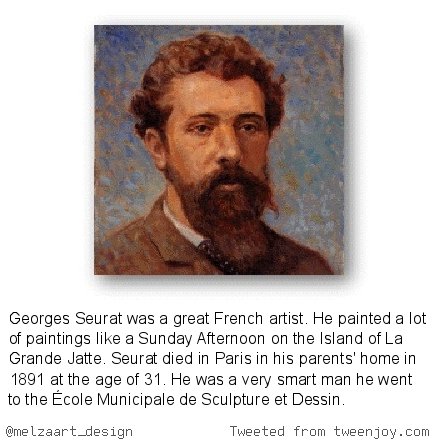melzaart_design's tweet photo. Andrew's Artist=Goerges Seurat https://t.co/MgzHOkrenZ