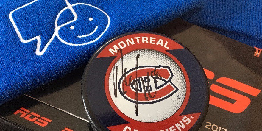 RDSca's tweet image. Pour 200 retweets, nous ferons tirer une rondelle autographiée par David Desharnais, une tuque #BellCause et un calendrier #RDS. Go !