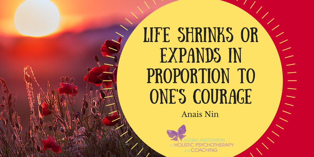 ShelleyRiutta's tweet image. Life shrinks or expands in proportion to one's courage. ~Anais Nin