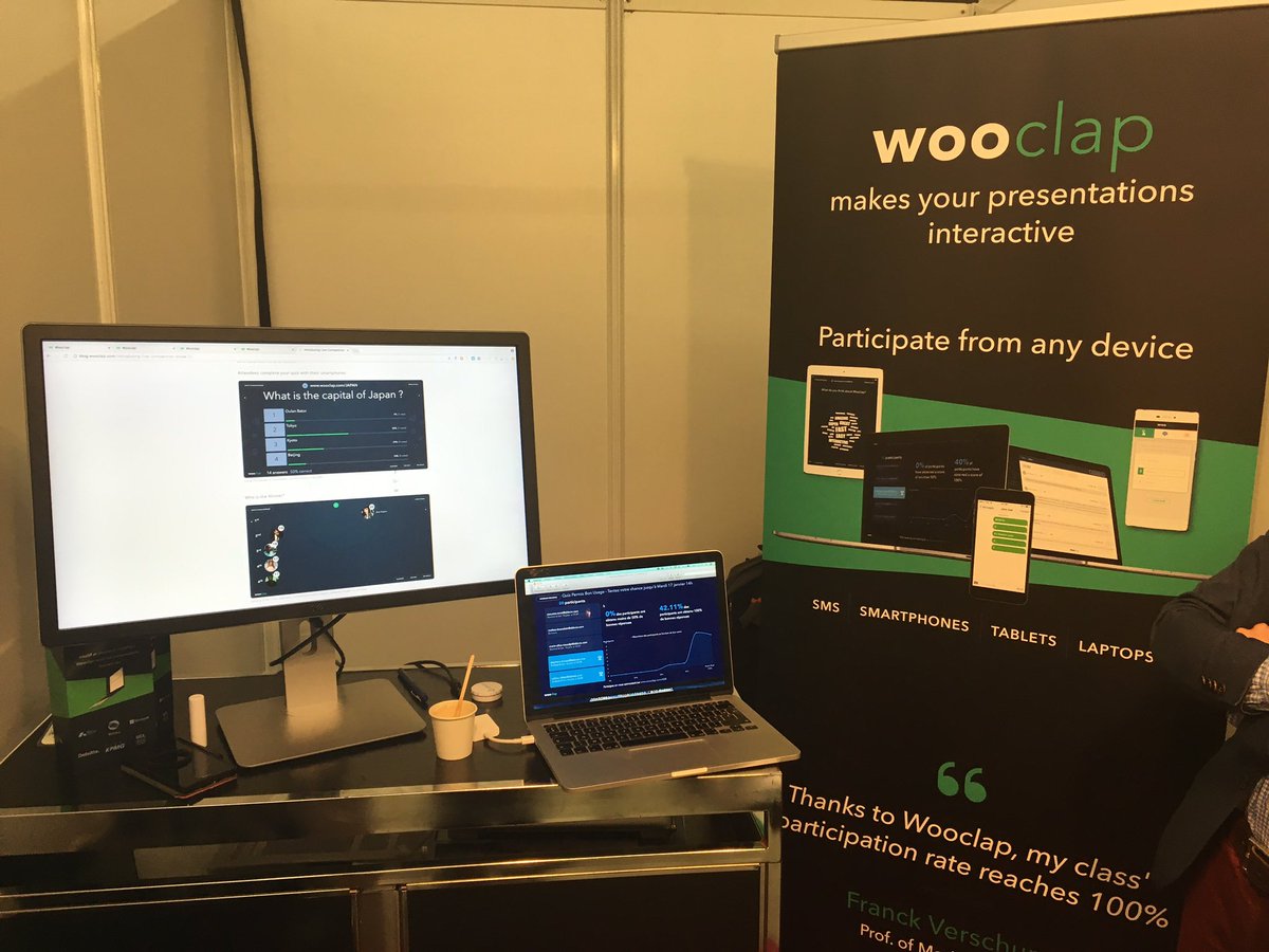 OlivierBernaert's tweet photo. Une belle découverte au #ilearningforum avec WOOCLAP - Ca a l'air vraiment simple et intuitif ! À tester ! @wooclap https://t.co/qlP2kMv9FF