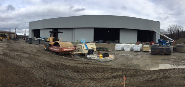 PROCONDsgnBuild's tweet image. Flying right along on the Jet Aviation project in Bedford, MA #jetaviation #hanger #FBO