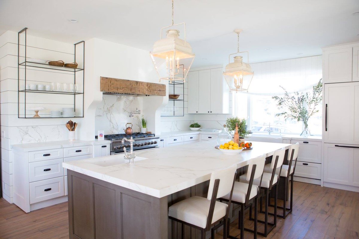 The style factor of this kitchen is off the charts! Found in <a href="/TraditionalHome/">Traditional Home</a>'s Napa Valley Showhouse. Color Shown: #Dekton Entzo