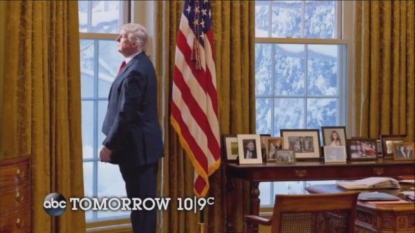 ABC now photoshopping blizzards into Trump photos