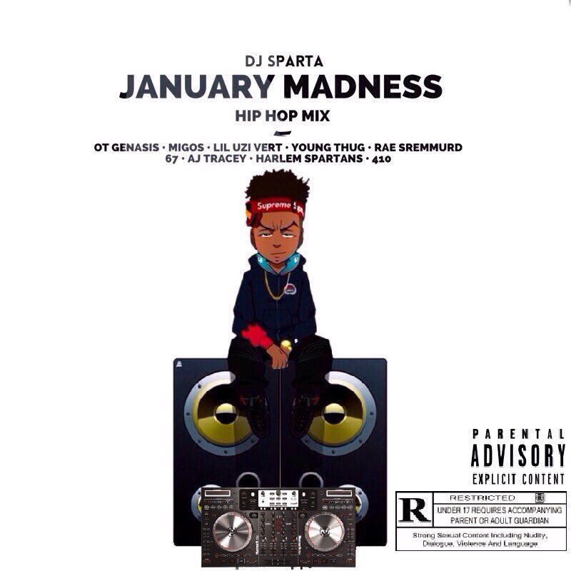 Sparta5MG's tweet photo. *Mix Of The Month*
JANUARY MADNESS HIP HOP MIX⚡️📢

Featuring Music From @Migos @youngthug @LILUZIVERT + More

OUT TOMORROW 10PM! https://t.co/hzA0lzu1a2