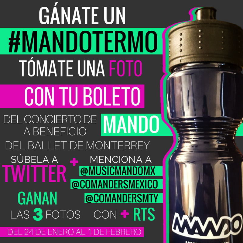 comandersmty's tweet photo. COMANDERS!! PARTICIPEN PARA GANARSE UN MANDO TERMO !!! π± π #MandoTermo @ComandersMexico @musicmandomx https://t.co/wTIq6Xg0Ri