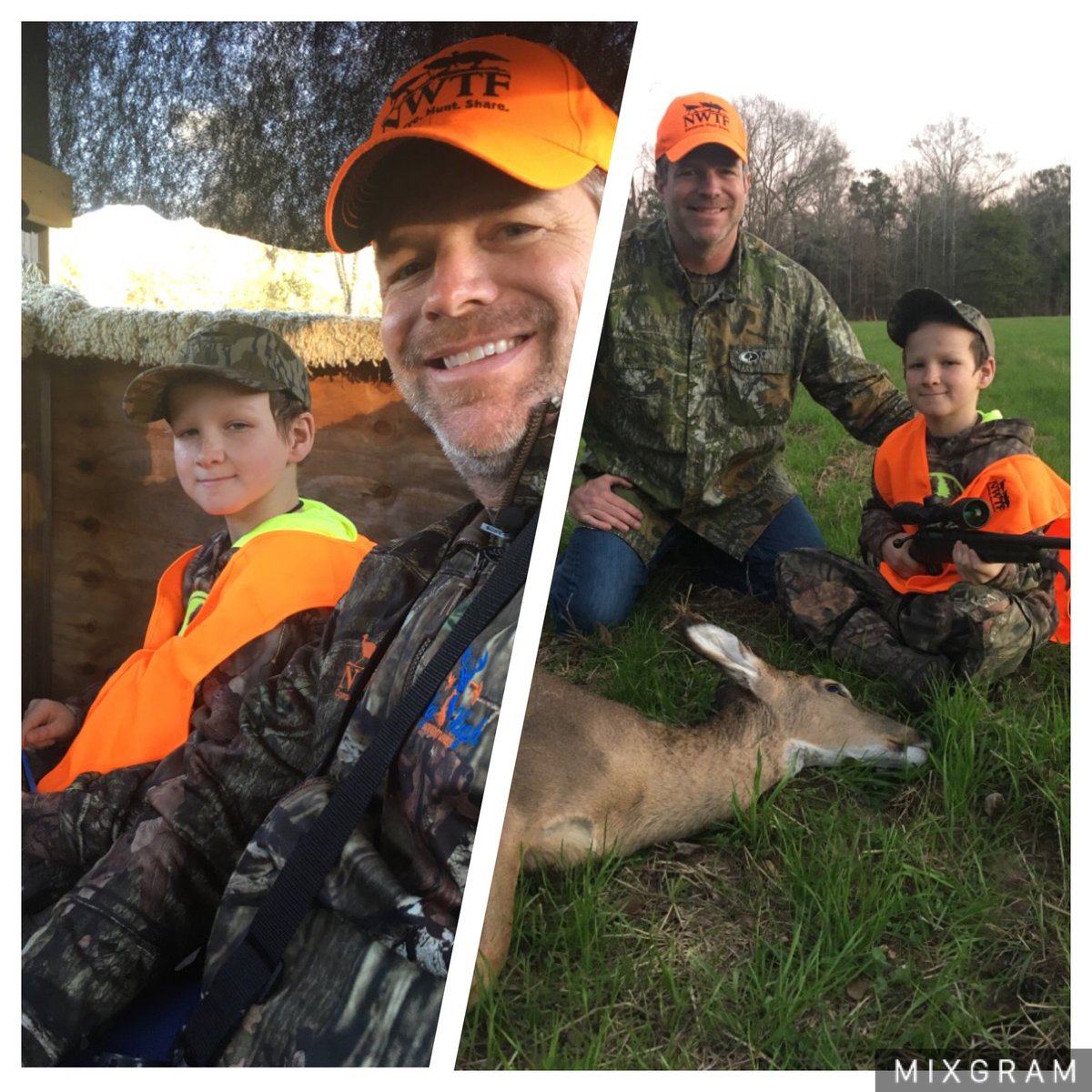 NWTF_official's tweet photo. We were able to take a little boy's mind off his cancer for a couple of days, create a few hunters and share in that joy! #SkyHighForStJude https://t.co/5KL5msvkyX