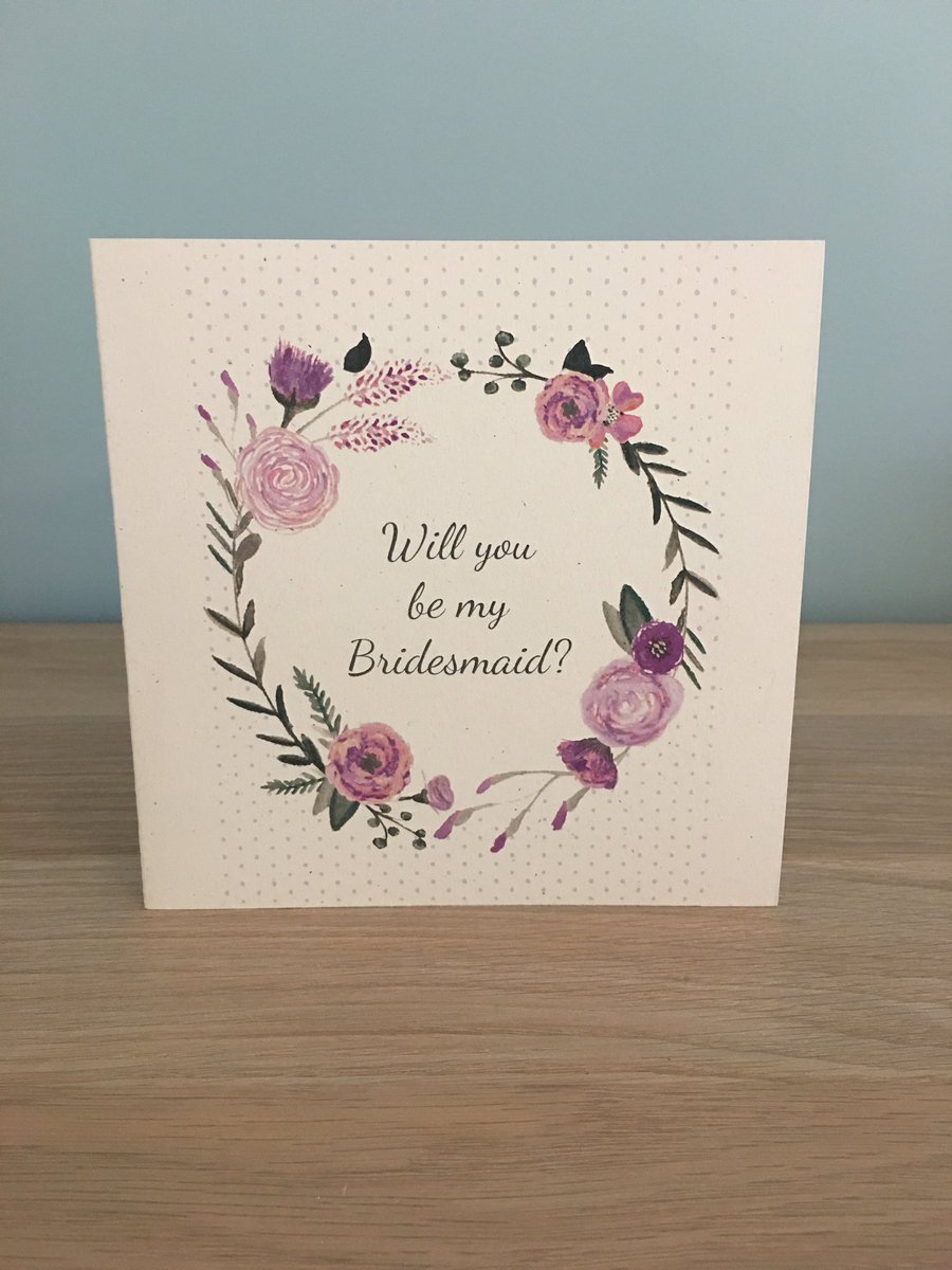 invitationery's tweet photo. New bridesmaids cards to ask that other important question of someone special #weddinghour https://t.co/KJ50nJKyLY