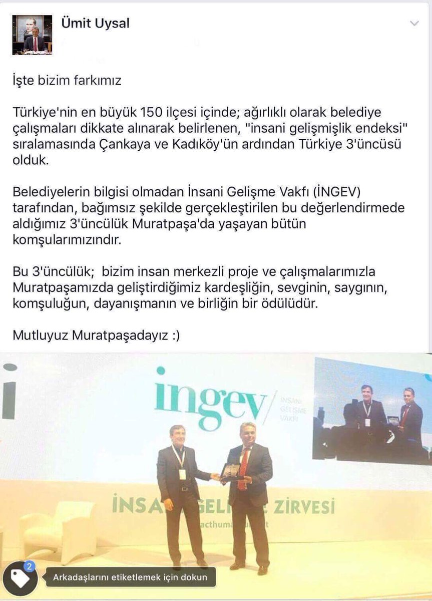 Av_umituysal's tweet photo. İnsan merkezli çalışmalarımız Muratpaşamızı Türkiye 3'üncülüğüne taşıdı.Bu başarı tüm komşularımızındır #ingev #antalya #muratpaşa #acthuman https://t.co/SCsDf9Npjl