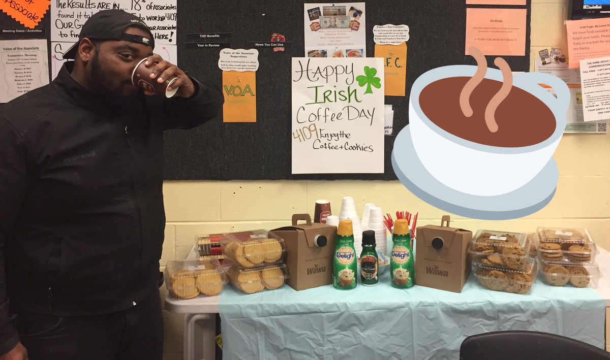 4109 Celebrating Irish Coffee Day ☘️☕️<a href="/Lorrainbutler/">Lorraine</a> @EMHDStore4109 <a href="/MAEngagement/">MAEngagement</a> <a href="/JohnRolison/">John Rolison</a> <a href="/Sharmarl_King/">Sharmarl</a>