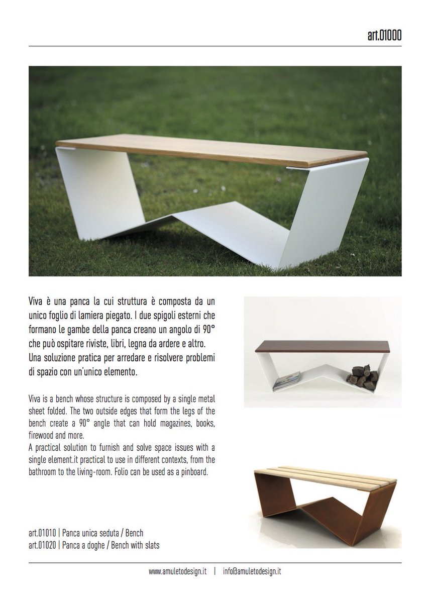 ilmioamuleto's tweet photo. Viva è una panca pratica e comoda!
#amuletodesign #amuletosteeldesign #steeldesign #HOMI17 #homi #fieramilano https://t.co/h3kzaKjK9X