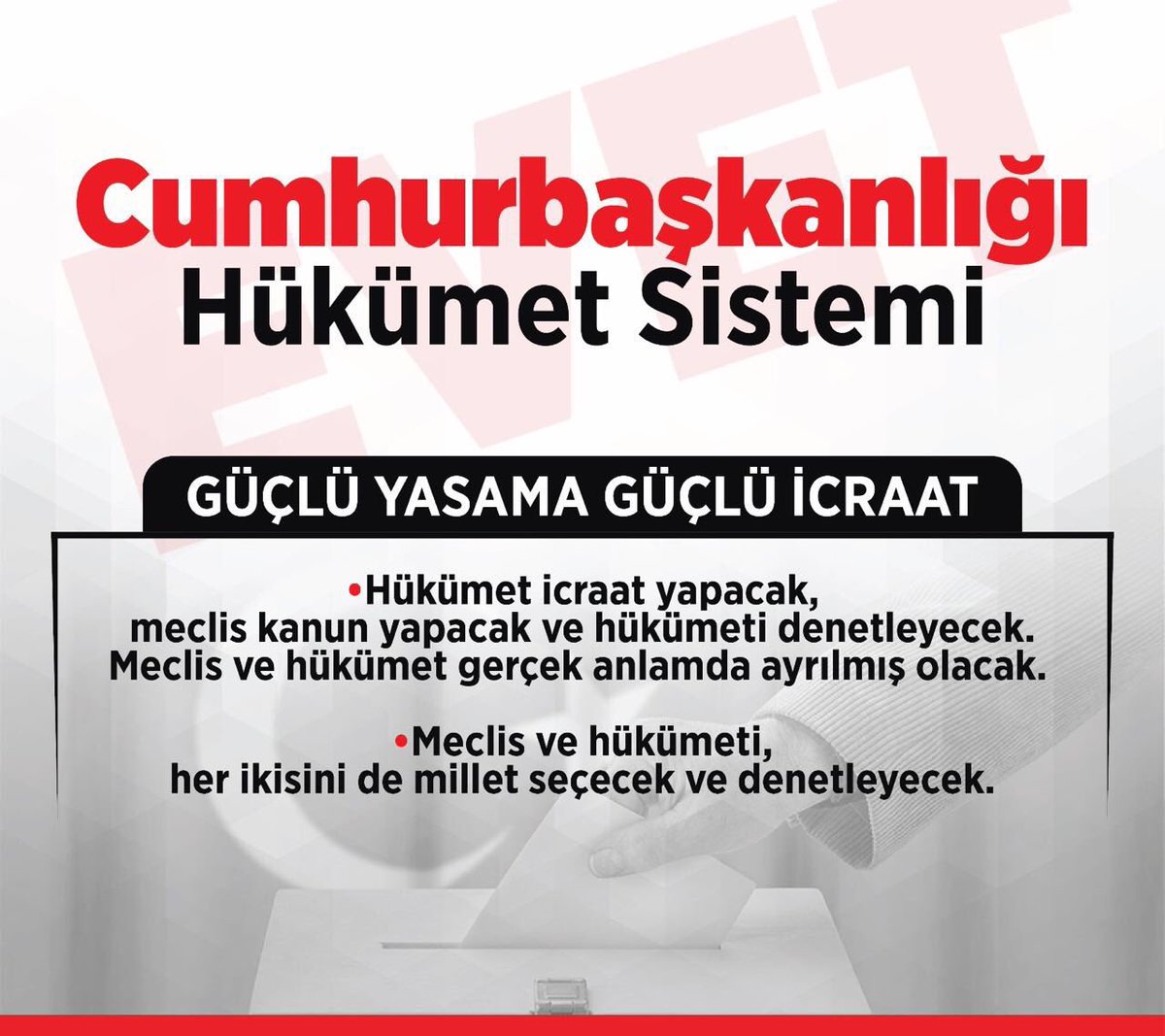 mftaban's tweet image. Güçlü Türkiye için, istikrar için, hızlı ve etkin icraat için, huzurlu ve güvenli bir gelecek için, birlik ve uzlaşma için
#KararımızEvet