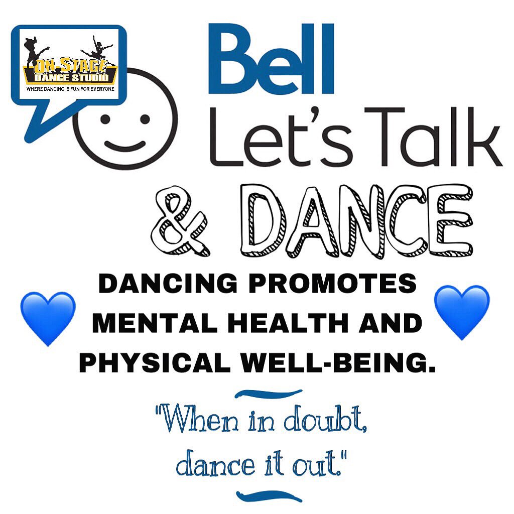 on_stage_dance's tweet photo. #BellLetsTalk today &amp; everyday! Or if you don't feel like talking, you can always DANCE! #loveOSD https://t.co/TOWNNLFLZj
