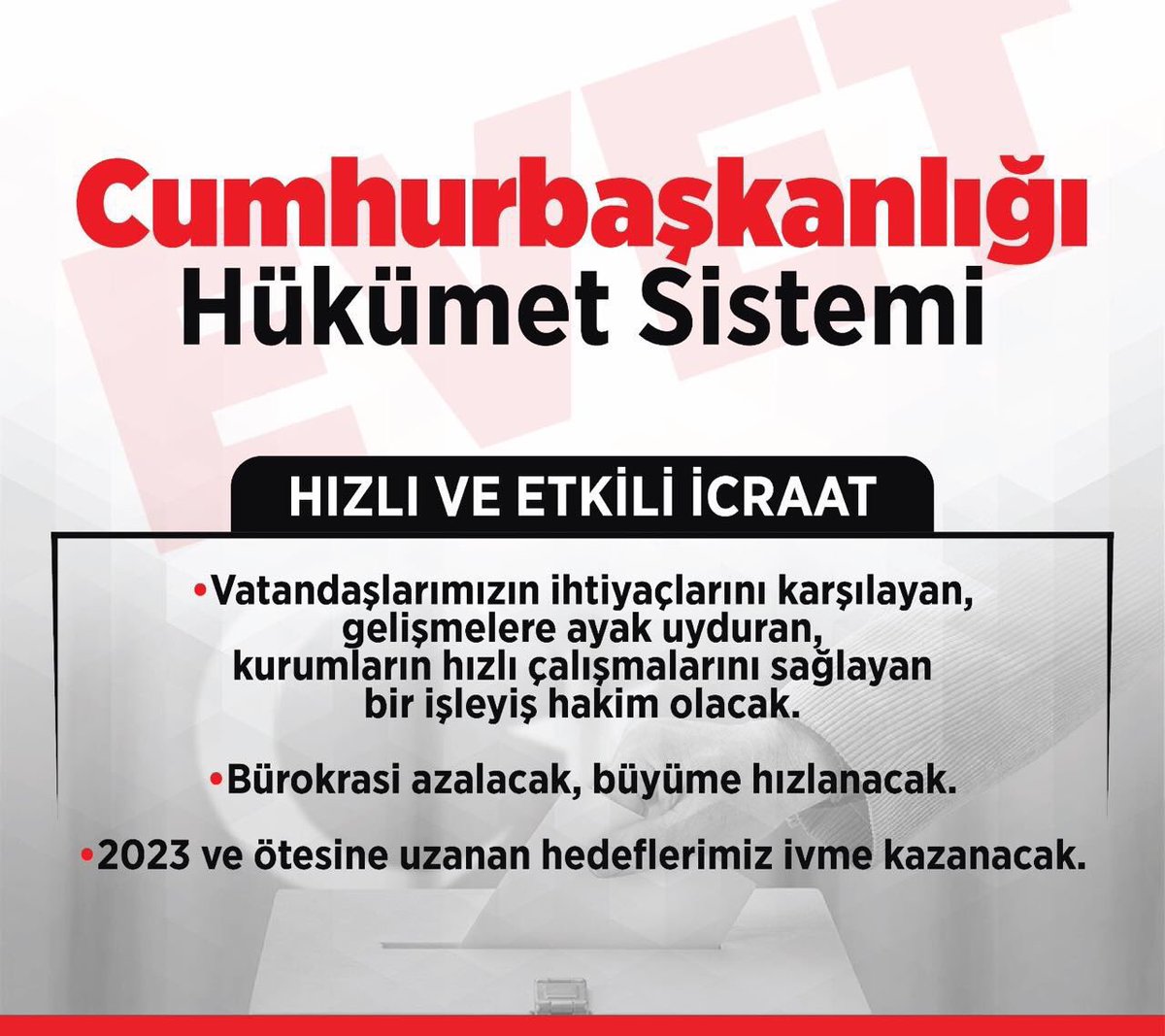 mftaban's tweet image. Güçlü Türkiye için, istikrar için, hızlı ve etkin icraat için, huzurlu ve güvenli bir gelecek için, birlik ve uzlaşma için
#KararımızEvet