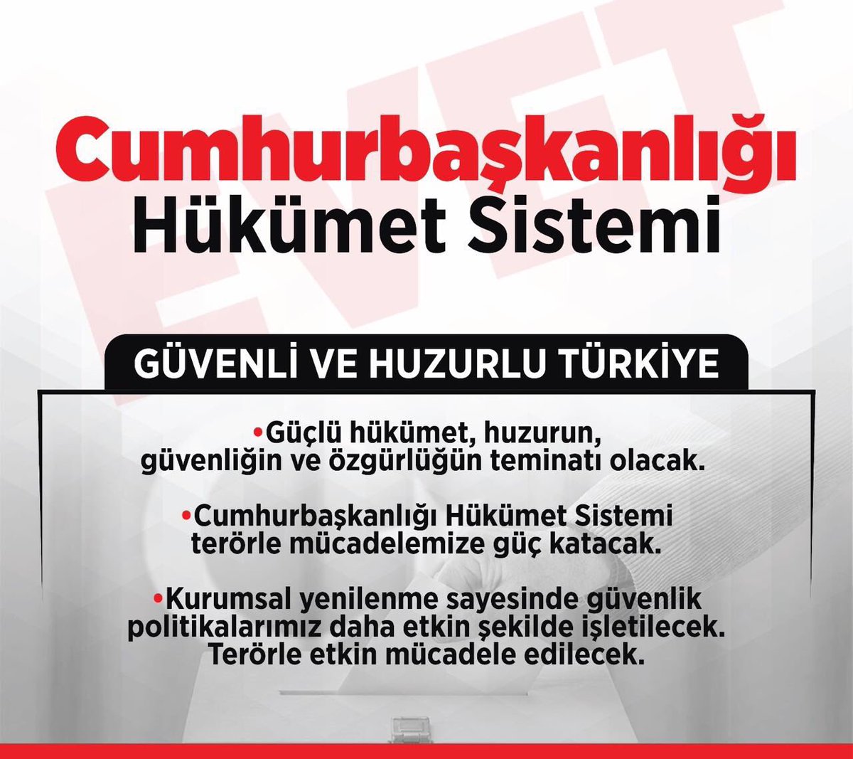 mftaban's tweet image. Güçlü Türkiye için, istikrar için, hızlı ve etkin icraat için, huzurlu ve güvenli bir gelecek için, birlik ve uzlaşma için
#KararımızEvet