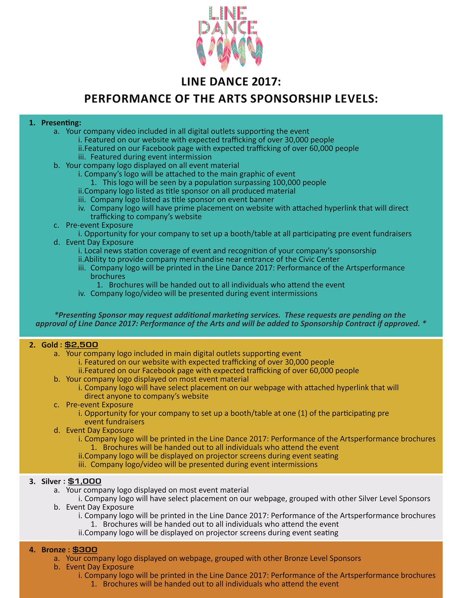 LineDanceFSU's tweet image. Interested in sponsoring Line Dance this year? Find out ways you can contribute this March below!
