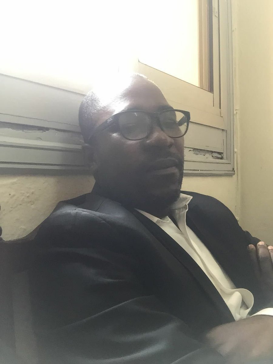 AlbertNchinda's tweet photo. Barrister Agbor Nkongho, the Anglophone Civil Society Consortium leader, at the #Yaounde Military Tribunal today.
#Bamenda #Buea #Cameroon https://t.co/U1Qn0LHQ3h