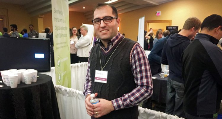 Communitech's tweet photo. More great #TechJamWR news: How a Syrian developer found happiness — and a job — in Waterloo https://t.co/7k8YzkwUPL https://t.co/SJCF9bCyQ7