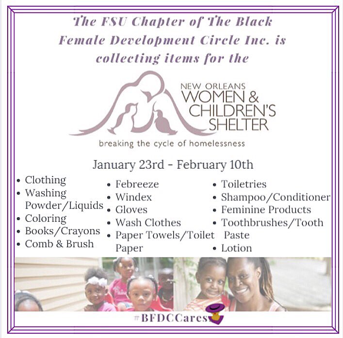 BFDC_FSU's tweet photo. We're in the Union accepting your donations right now! Look for our table by the food court💃🏿 https://t.co/B9Bxm8m7Jr