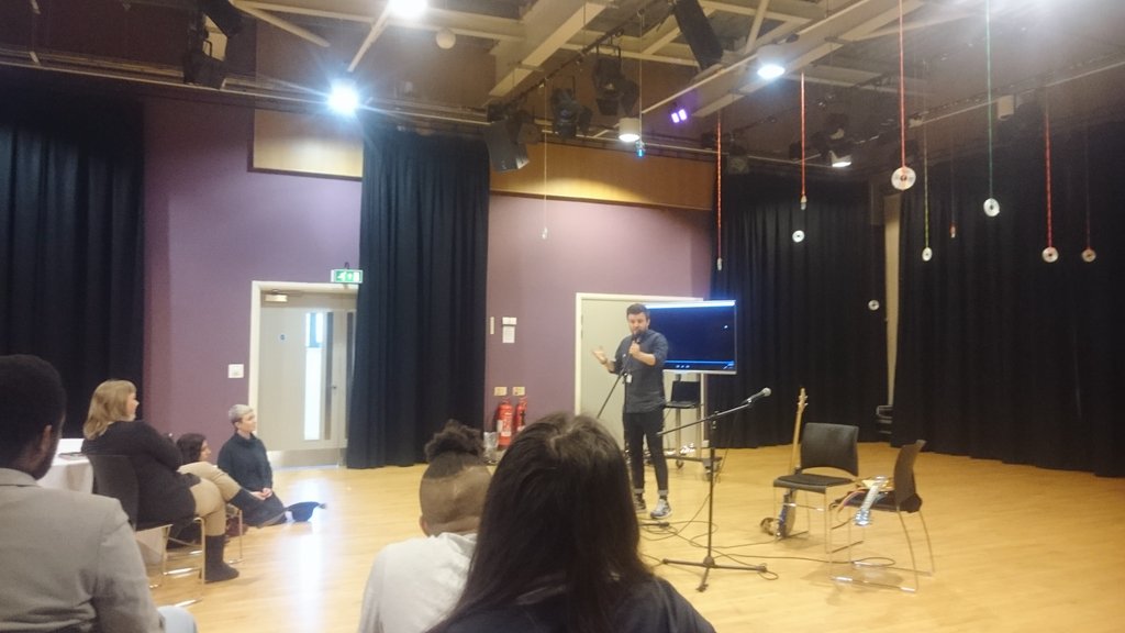 byngtown's tweet photo. Back in the room where it all started for me @mac_birmingham today with the #NextGenBrum massive to surprise @DPWhitehouse on his last day 🙌 https://t.co/llhewZIs3z