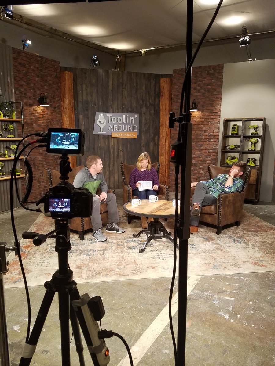 ToolinAroundTV's tweet photo. Chillin' on set with @rogue_engineer. Watch for his Toolin' Around debut coming soon! https://t.co/GCTvteah8P