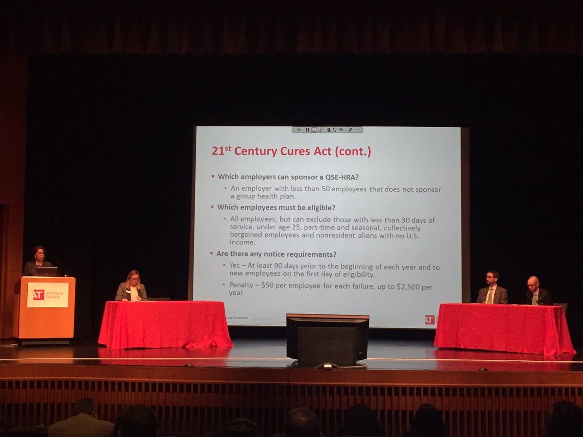 AT_Law's tweet photo. Partner @sroesise covers the 21st century cures act and the affordable care act as part of today's final session. #ATCLE https://t.co/NFU84TMaH2