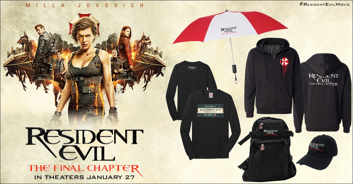 RegalMovies's tweet photo. FOLLOW us &amp; RT for a chance to win this @ResidentEvil movie prize pack. Get tickets and showtimes: https://t.co/yZHXrQyLDA #giveaway https://t.co/guHICNgQsG